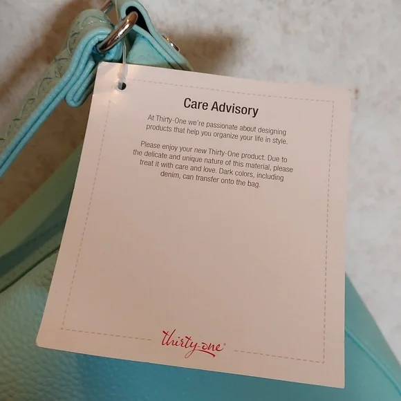 Jewel Thirty One Light Mint Green Faux Leather Shoulder Hobo Bag NWT. - Picture 6 of 8